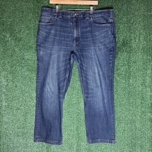 Duluth Trading Jeans Mens 40x30  Ballroom Double Flex Standard Fit Blue Denim